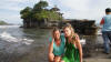 Sue and Jodie at Tanah Lot Temple